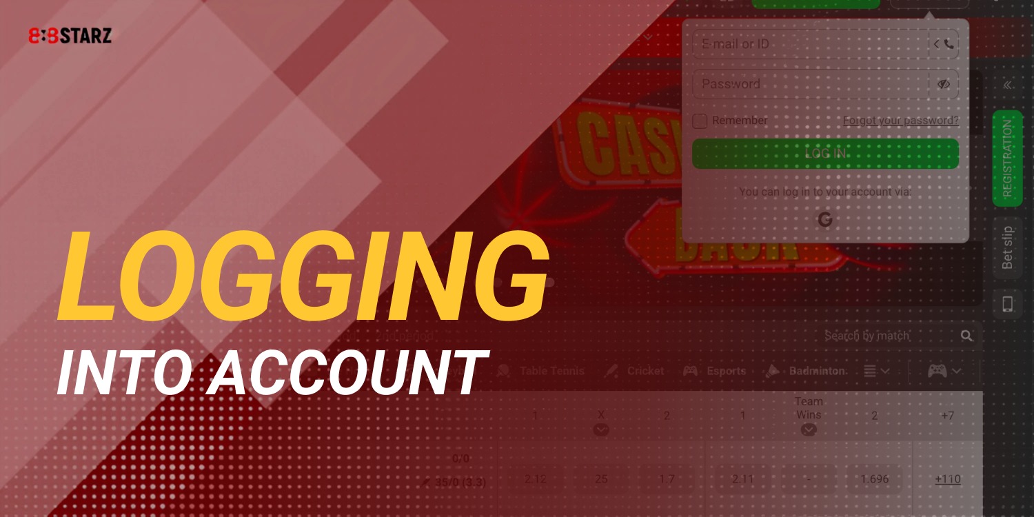login to 888starz casino account