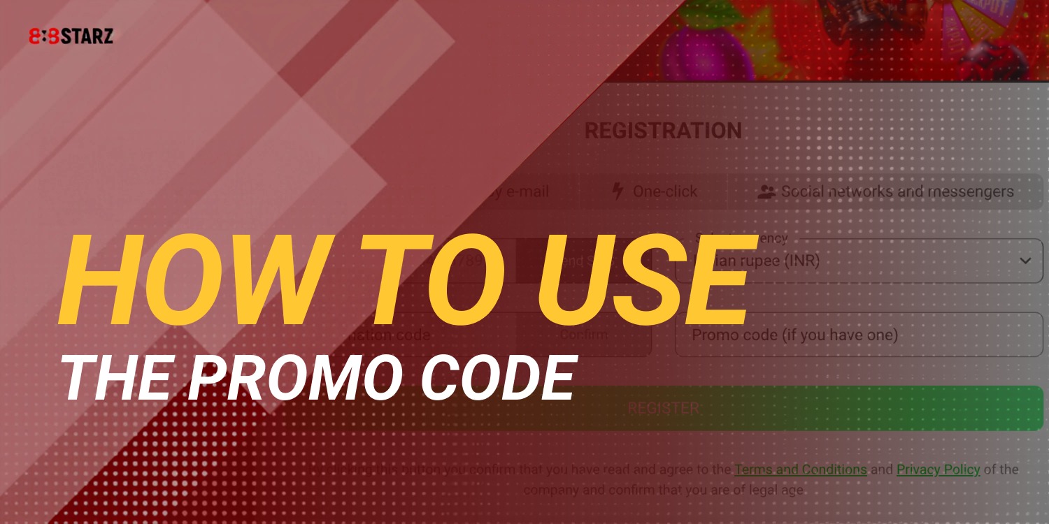 using a promo code on 888starz platform